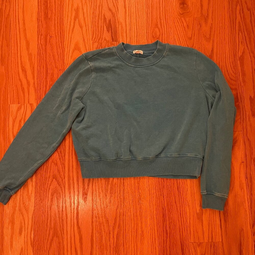 Love, Fire Cropped Crewneck